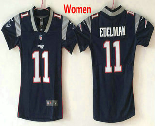 Women's New England Patriots #11 Julian Edelman Navy Blue 2017 Vapor Untouchable Stitched NFL Nike Limited Jersey