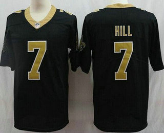 Women's New Orleans Saints #7 Taysom Hill Limited Black Vapor Jersey