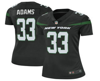 Women's New York Jets #33 Jamal Adams Black NEW 2019 Vapor Untouchable Stitched NFL Nike Limited Jersey