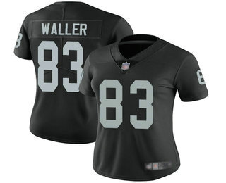 Women's Las Vegas Raiders #83 Darren Waller Black 2017 Vapor Untouchable Stitched NFL Nike Limited Jersey