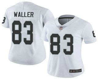 Women's Las Vegas Raiders #83 Darren Waller White 2017 Vapor Untouchable Stitched NFL Nike Limited Jersey