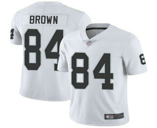 Women's Oakland Raiders #84 Antonio Brown White 2017 Vapor Untouchable Stitched NFL Nike Limited Jersey