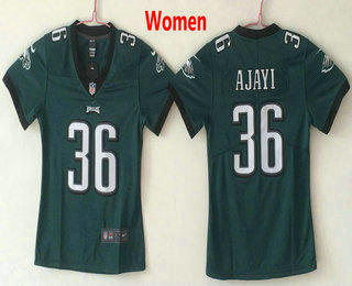 Women's Philadelphia Eagles #36 Jay Ajayi Midnight Green 2017 Vapor Untouchable Stitched NFL Nike Limited Jersey