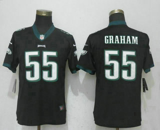 Women's Philadelphia Eagles #55 Brandon Graham Black 2017 Vapor Untouchable Stitched NFL Nike Limited Jersey