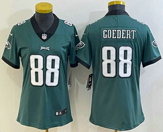 Women's Philadelphia Eagles #88 Dallas Goedert Midnight Green 2018 Vapor Untouchable Stitched NFL Nike Limited Jersey