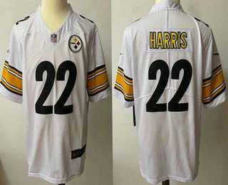 Women's Pittsburgh Steelers #22 Najee Harris White 2017 Vapor Untouchable Stitched NFL Nike Limited Jersey