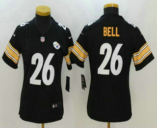 Women's Pittsburgh Steelers #26 Le'Veon Bell Black 2017 Vapor Untouchable Stitched NFL Nike Limited Jersey