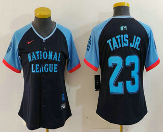 Women's San Diego Padres #23 Fernando Tatis Jr Navy 2024 All Star Limited Stitched Jersey