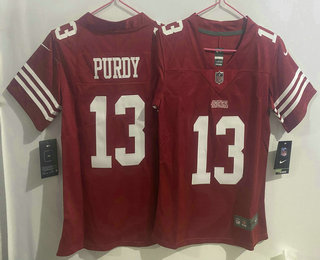 Women's San Francisco 49ers #13 Brock Purdy Limited Red 2022 Vapor Jersey