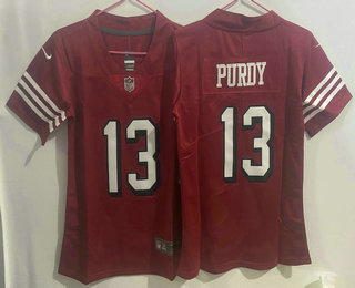 Women's San Francisco 49ers #13 Brock Purdy New Red 2022 Color Rush Vapor Untouchable Limited Jersey