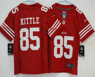 Women's San Francisco 49ers #85 George Kittle Limited Red Vapor Jersey