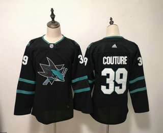 Women's San Jose Sharks #39 Logan Couture Teal Green Adidas Stitched NHL Jersey