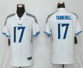 Women's Tennessee Titans #17 Ryan Tannehill Nike White New 2018 Vapor Untouchable Limited Jersey