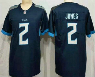 Women's Tennessee Titans #2 Julio Jones Limited Navy Vapor Untouchable Jersey