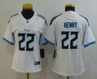 Women's Tennessee Titans #22 Derrick Henry White New 2018 Vapor Untouchable Limited Jersey