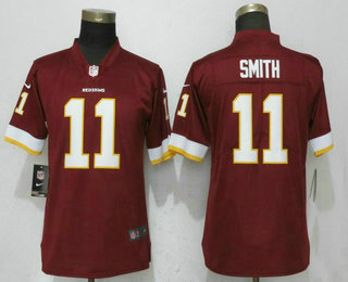 Women's Washington Redskins #11 Alex Smith Reed Burgundy Red 2017 Vapor Untouchable Stitched NFL Nike Limited Jersey