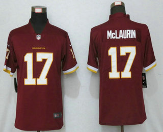 Women's Washington Redskins #17 Terry McLaurin Burgundy Red NEW 2020 Vapor Untouchable Stitched NFL Nike Limited Jersey