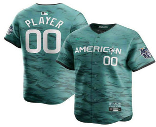 Youth ACTIVE PLAYER Custom Teal 2023 All Star Cool Base Stitched Baseball Jersey