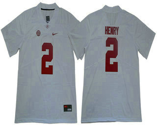 Youth Alabama Crimson Tide #2 Derrick Henry White 2017 Vapor Untouchable Stitched Nike NCAA Jersey