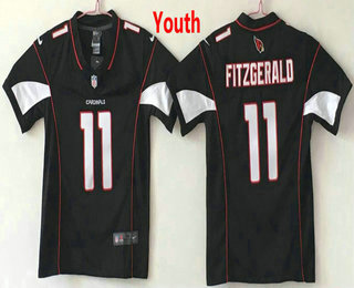 Youth Arizona Cardinals #11 Larry Fitzgerald Black 2017 Vapor Untouchable Stitched NFL Nike Limited Jersey