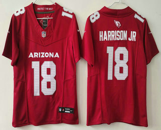 Youth Arizona Cardinals #18 Marvin Harrison Jr Limited Red FUSE Vapor Jersey