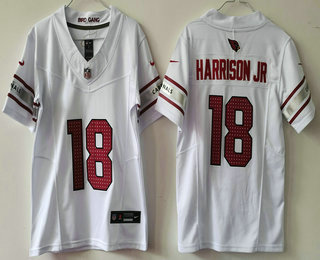 Youth Arizona Cardinals #18 Marvin Harrison Jr Limited White FUSE Vapor Jersey