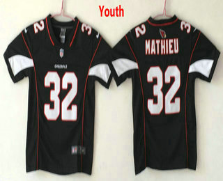 Youth Arizona Cardinals #32 Tyrann Mathieu Black 2017 Vapor Untouchable Stitched NFL Nike Limited Jersey