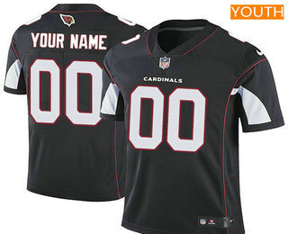 Youth Arizona Cardinals Custom Vapor Untouchable Black Alternate NFL Nike Limited Jersey