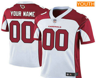 Youth Arizona Cardinals Custom Vapor Untouchable White Road NFL Nike Limited Jersey