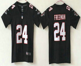 Youth Atlanta Falcons #24 Devonta Freeman Black 2017 Vapor Untouchable Stitched NFL Nike Limited Jersey