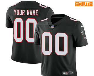 Youth Atlanta Falcons Custom Vapor Untouchable Black Alternate NFL Nike Limited Jersey