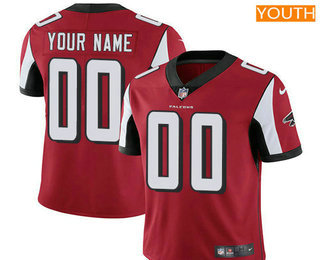 Youth Atlanta Falcons Custom Vapor Untouchable Red Team Color NFL Nike Limited Jersey