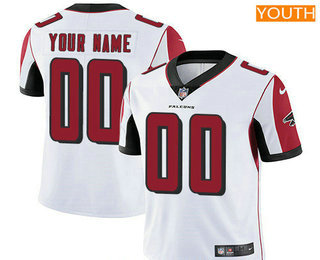 Youth Atlanta Falcons Custom Vapor Untouchable White Road NFL Nike Limited Jersey