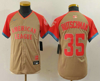 Youth Baltimore Orioles #35 Adley Rutschman Cream 2024 All Star Limited Stitched Jersey