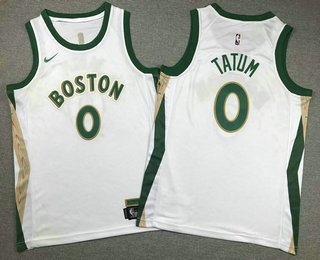 Youth Boston Celtics #0 Jayson Tatum Cream 2023 City Icon Swingman Jersey