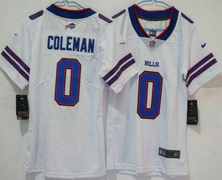 Youth Buffalo Bills #0 Keon Coleman Limited White Vapor Jersey