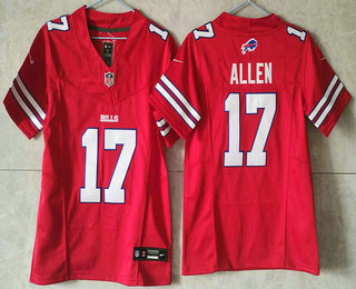 Youth Buffalo Bills #17 Josh Allen Limited Red FUSE Vapor Jersey