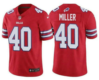 Youth Buffalo Bills #40 Von Miller Red Vapor Untouchable Limited Stitched Jersey