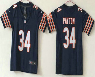 Youth Chicago Bears #34 Walter Payton Navy Blue 2017 Vapor Untouchable Stitched NFL Nike Limited Jersey