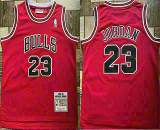 Youth Chicago Bulls #23 Michael Jordan 1997-98 Red Hardwood Classics Soul Swingman Throwback Jersey
