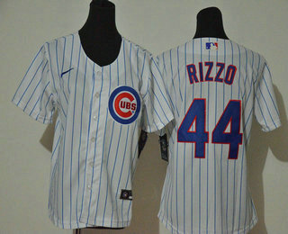 Youth Chicago Cubs #44 Anthony Rizzo White Stitched MLB Cool Base Nike Jersey