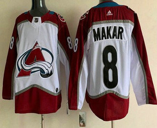 Youth Colorado Avalanche #8 Cale Makar White Stitched Jersey