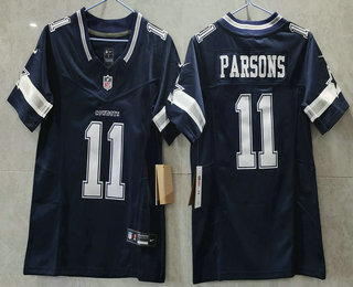 Youth Dallas Cowboys #11 Micah Parsons Navy Blue 2023 FUSE Vapor Stitched Jersey