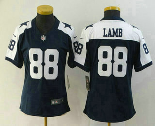 Youth Dallas Cowboys #88 CeeDee Lamb Blue Thanksgiving 2020 Vapor Untouchable Stitched NFL Nike Limited Jersey
