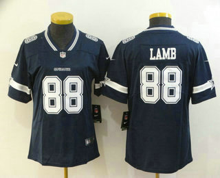 Youth Dallas Cowboys #88 CeeDee Lamb Navy Blue 2020 Vapor Untouchable Stitched NFL Nike Limited Jersey