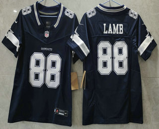 Youth Dallas Cowboys #88 CeeDee Lamb Navy Blue 2023 FUSE Vapor Limited Stitched Jersey