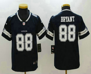 Youth Dallas Cowboys #88 Dez Bryant Navy Blue 2017 Vapor Untouchable Stitched NFL Nike Limited Jersey