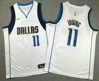 Youth Dallas Mavericks #11 Kyrie Irving White Icon Swingman Jersey