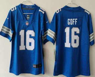 Youth Detroit Lions #16 Jared Goff Limited Blue 2024 Vapor Jersey