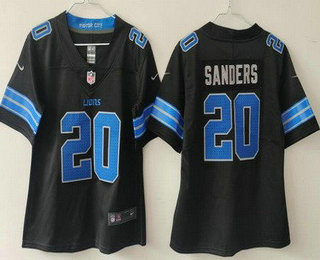 Youth Detroit Lions #20 Barry Sanders Limited Black 2024 Vapor Jersey